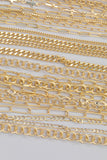 14k Gold PVD Plated Chain Large Assortment - Tarnish Resistant Popular Style - Sold by the yard
