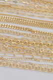 14k Gold pvd Plated Chain Large Assortment - Tarnish Resistant Popular Style - Sold by the yard