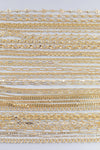 14k Gold PVD Plated Chain Large Assortment - Tarnish Resistant Popular Style - Sold by the yard