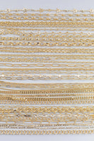 14k Gold PVD Plated Paperclip and Oval Chain Large Assortment - Tarnish Resistant Popular Style - Sold by the yard