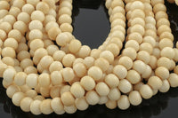 Natural Bulk Wholesale Volume- Ox Bone Beads, semi round, 8mm,10mm,12mm plus 3 colors- 10 strands per order Gemstone Beads