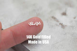Slay Permanent Jewelry Connector-4x11mm - 14kt gold filled or Sterling Silver - Made in the USA