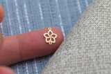 Plumeria Connector - 14Kt Gold Filled Sterling Silver - Hawaii Flower- Flower Connectors - Permanent Jewelry Supply