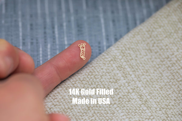 Irish Dancing Shoes Permanent Jewelry Connector or Charm- Intricate Detail - 14kt gold filled or Sterling Silver - Made in the USA - Custom