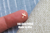 Dragon Fly Dragonfly Connector - 14Kt Gold Filled or Sterling Silver- Connectors - Bracelet or Necklace - Permanent Jewelry Supply