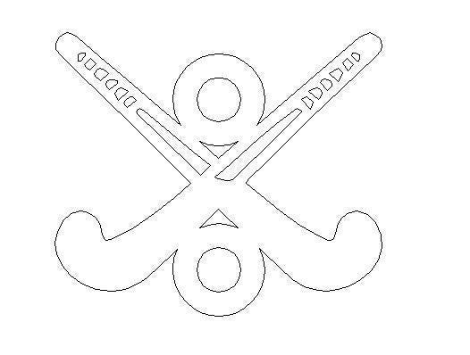 Hockey connector - sterling silver or Gold filled- permanent jewelry word connectors- charm, pendant, Sport connector