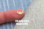 Mouse Jewelry Connector or Charm - Cherries Intricate Detail - 14kt gold filled or Sterling Silver - Made in the USA - Custom