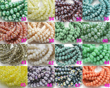 8mm Crystal 64 colors Rondelle Huge Selection First Section - 1 to 5 Strands