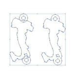 Italy Italia Connector - 14Kt Gold Filled or Sterling Silver- Bracelet or Necklace - Permanent Jewelry Supply