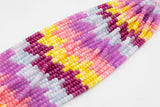 Multi-color Jade Rondelle Beads Smooth Rondelle Beads Size 5x8mm 15.5'' Strand Multicolor Pinks