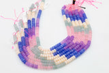 Multi-color Jade Rondelle Beads Smooth Rondelle Beads Size 5x8mm 15.5'' Strand Multicolor Light Pastels