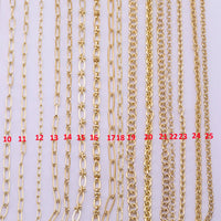 14k Gold PVD Plated Paperclip and Oval Chain Large Assortment - Tarnish Resistant Popular Style - Sold by the yard