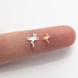 Flamingo Connector - 14Kt Gold Filled or Sterling Silver- Connectors - Bracelet or Necklace - Permanent Jewelry Supply