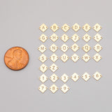 Diamond Letter Connectors 14K Gold Filled Made in USA 8mm Alphabet Number Connector for Bracelet - Initial Charm Permanent Jewelry Supplies