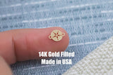 Sand Dollar Simple Jewelry Connector or Charm - Intricate Detail - 14kt gold filled or Sterling Silver - Made in the USA - Custom