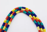Multi-color Jade Rondelle Beads Smooth Rondelle Beads Size 5x8mm 15.5'' Strand Multicolor