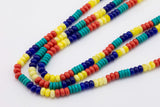 Multi-color Jade Rondelle Beads Smooth Rondelle Beads Size 5x8mm 15.5'' Strand Multicolor
