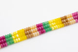 Multi-color Jade Rondelle Beads Smooth Rondelle Beads Size 5x8mm 15.5'' Strand Multicolor