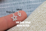 Star Fish Connector - Tiny 14Kt Gold Filled or Sterling Silver Connectors- for Bracelet or Necklace - Permanent Jewelry Supply
