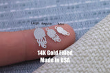 Jelly Fish Connector - Tiny 14Kt Gold Filled or Sterling Silver Connectors- for Bracelet or Necklace - Permanent Jewelry Supply