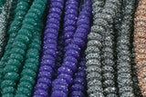 6mm 8mm 10mm Roundel Micro Pave In half strands.