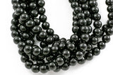 Onyx beads AAA grade black round beads, 3mm 4mm 6mm 8mm 10mm 12mm 14mm 16mm gem stone beads strand, genuine loose stone beads Full 15.5"