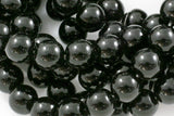 Onyx beads AAA grade black round beads, 3mm 4mm 6mm 8mm 10mm 12mm 14mm 16mm gem stone beads strand, genuine loose stone beads Full 15.5"