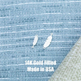 Feather Connector Permanent Jewelry Connector- Intricate Detail - 14kt gold filled or Sterling Silver - Made in the USA - Custom
