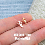 Hot Air Balloon Connector Permanent Jewelry Connector- Intricate Detail - 14kt gold filled or Sterling Silver - Made in the USA - Custom