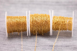 Gold Filled Paperclip chain flat - 14K Gold Filled - Made in USA - 120GF 1420GF 2.0mm 2.5mm 3.2mm