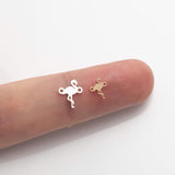 Flamingo Connector - 14Kt Gold Filled or Sterling Silver- Connectors - Bracelet or Necklace - Permanent Jewelry Supply