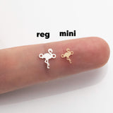 Flamingo Connector - 14Kt Gold Filled or Sterling Silver- Connectors - Bracelet or Necklace - Permanent Jewelry Supply