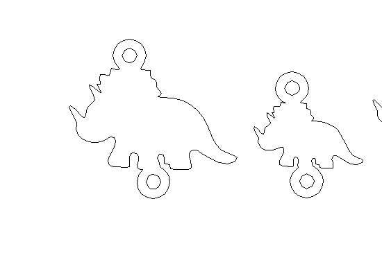 Triceratops Dinosaurs Connector - Tiny 14Kt Gold Filled or Sterling Silver Connectors- for Bracelet or Necklace - Permanent Jewelry Supply