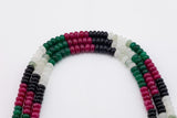 Multi-color Jade Rondelle Beads Smooth Rondelle Beads Size 5x8mm 15.5'' Strand Multicolor