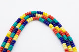 Multi-color Jade Rondelle Beads Smooth Rondelle Beads Size 5x8mm 15.5'' Strand Multicolor