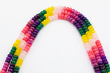 Multi-color Jade Rondelle Beads Smooth Rondelle Beads Size 5x8mm 15.5'' Strand Multicolor