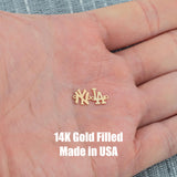 New York Los Angeles NY LA Connector Permanent Jewelry Connector 14kt gold filled or Sterling Silver - Made in the USA - Custom
