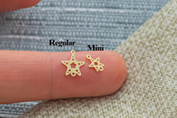 Star Fish Connector - Tiny 14Kt Gold Filled or Sterling Silver Connectors- for Bracelet or Necklace - Permanent Jewelry Supply
