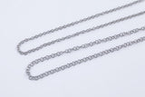 Stainless Steel ROLO Round Chain - Yard or Full Spool - High Quality Polished Stainless Steel - Hypoallergenic 2.5mm 3mm 4mm