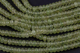 Light Olive - High Quality in Roundel, 8mm- Full 15.5 Inch Strand-Full Strand 15.5 inch Strand Smooth Gemstone Beads