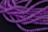 Light Purple Lavender- High Quality in Roundel, 8mm- Full 15.5 Inch Strand-Full Strand 15.5 inch Strand Smooth Gemstone Beads