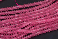 Rose- High Quality in Roundel, 8mm- Full 15.5 Inch Strand-Full Strand 15.5 inch Strand Smooth Gemstone Beads