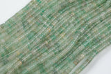 Green Aventurine- Heishi Discs Beads 2x4mm 3x6mm 15.5" Strand