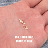Space Ship Connector - Tiny 14Kt Gold Filled or Sterling Silver Connectors- for Bracelet or Necklace - Permanent Jewelry Supply