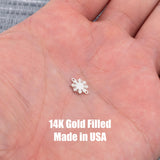Sun Philippine style connector - sterling silver or gold filled- permanent jewelry word connectors- charm, pendant Filipino Sun