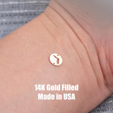 Florida Disc State - Connector - Intricate Detail - 14kt gold filled or Sterling Silver - Made in the USA - Custom