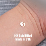 Florida Disc State - Connector - Intricate Detail - 14kt gold filled or Sterling Silver - Made in the USA - Custom