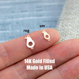 Avocado Fruit Connector Permanent Jewelry Connector- Intricate Detail - 14kt gold filled or Sterling Silver - Made in the USA - Custom