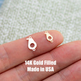Avocado Fruit Connector Permanent Jewelry Connector- Intricate Detail - 14kt gold filled or Sterling Silver - Made in the USA - Custom