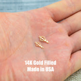 Hot Air Balloon Connector Permanent Jewelry Connector- Intricate Detail - 14kt gold filled or Sterling Silver - Made in the USA - Custom